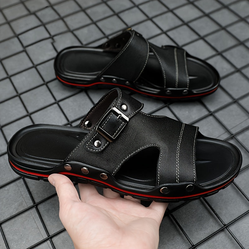 Men's Lightweight Slides Slippers Non Slip Sandals for Indoor Outdoor