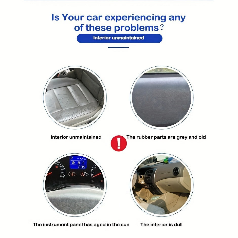 Car Interior Plastic Parts Refurbisher Varnish Coating Restoration Cleaner