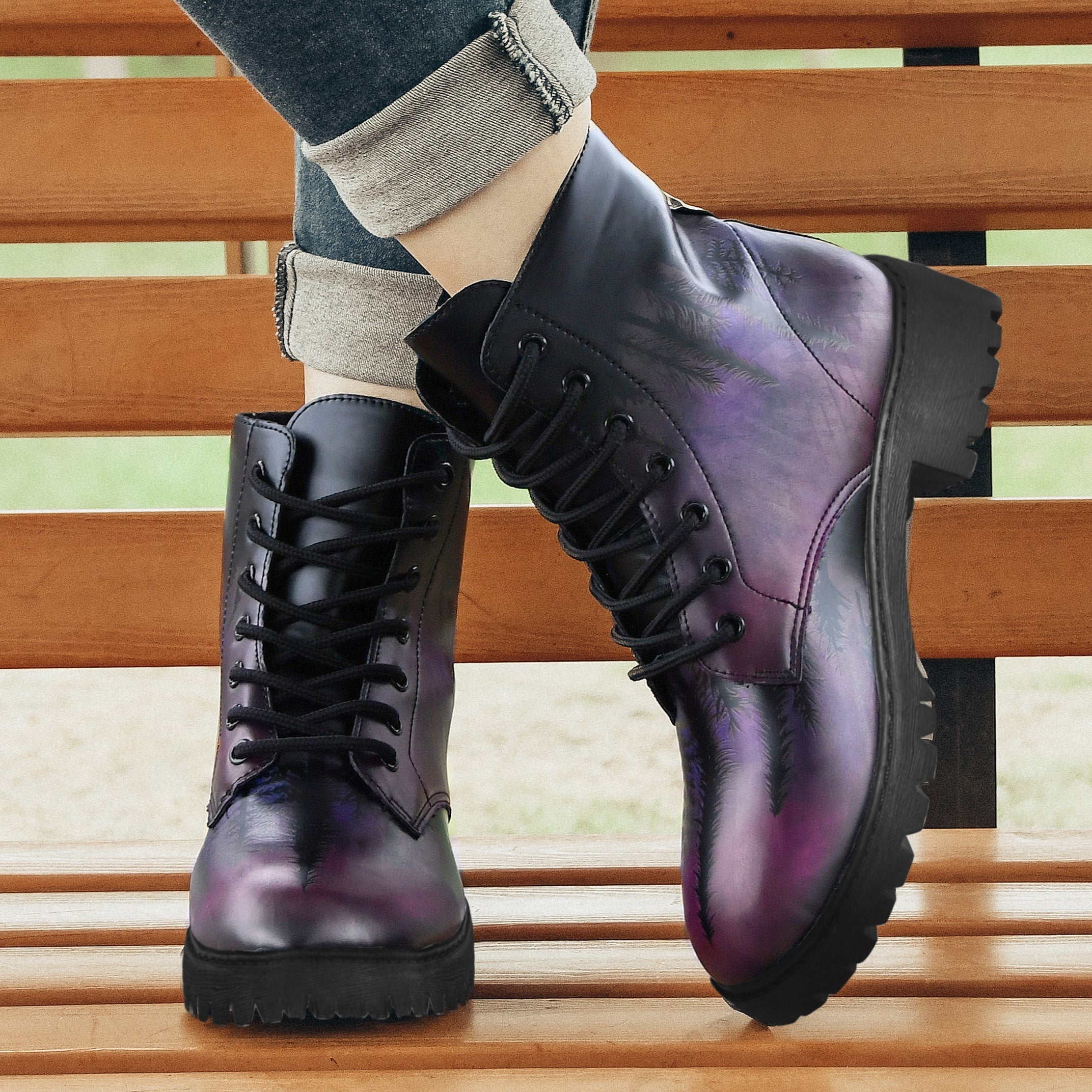 Gothic Lace Up Ankle Boots Combat Halloween Short Boots