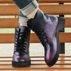 Gothic Lace Up Ankle Boots Combat Halloween Short Boots