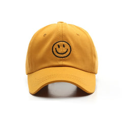 Men's Smile Face Baseball Cap Embroidery Sunscreen Hat Adjustable Light Weight