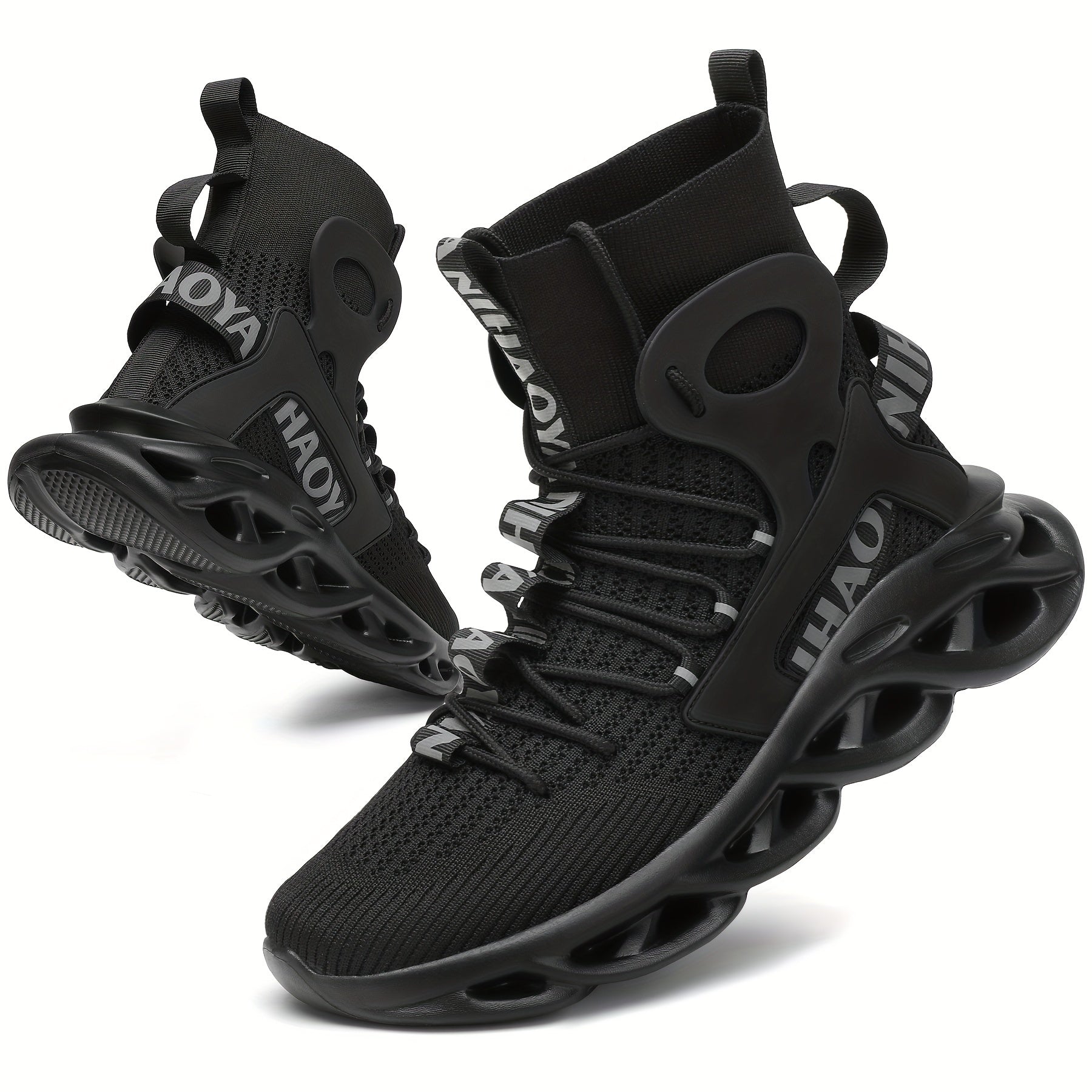 Men's High Top Blade Sneakers For Jogging Tennis Gym