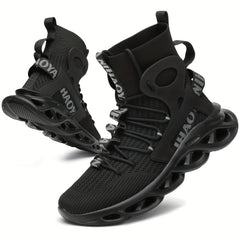 Men's Breathable Ankle Top Sneakers for Jogging Tennis Gym