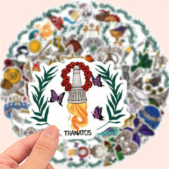 50pcs Greek Mythology Vinyl Stickers for Laptops Water Bottles Helmets & More