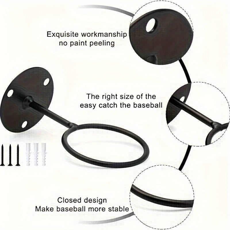 Baseball Storage Rack Wall Mounted Golf Organizer Display Rack