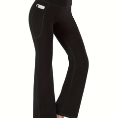Stretchy Soft Sports Flare Pants Butt Lifting Yoga Leggings