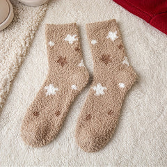 Soft Fluffy Slipper Socks Cozy Warm Winter Socks US5-7.5