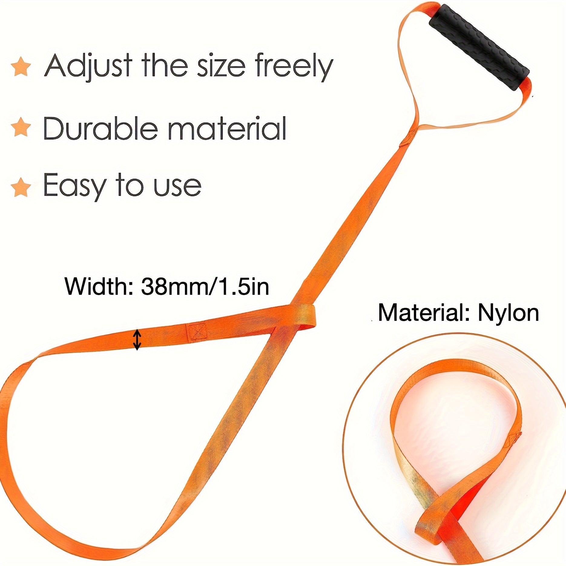 Deer Easy Orange Harness Rope & Strap with Comfortable Grip