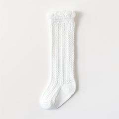 4 Pairs Baby Cable Knit Knee High Socks For Boy And Girls