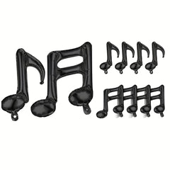 10pcs Musical Note Foil Mylar Balloon Music Party Decoration