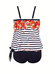 Dot Print Cami Top & Panty Swimsuit Set