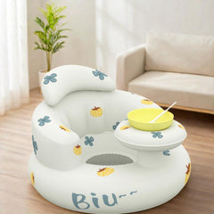 Kids Inflatable Learning Sofa Chair Portable Soft Comfortable Plastic