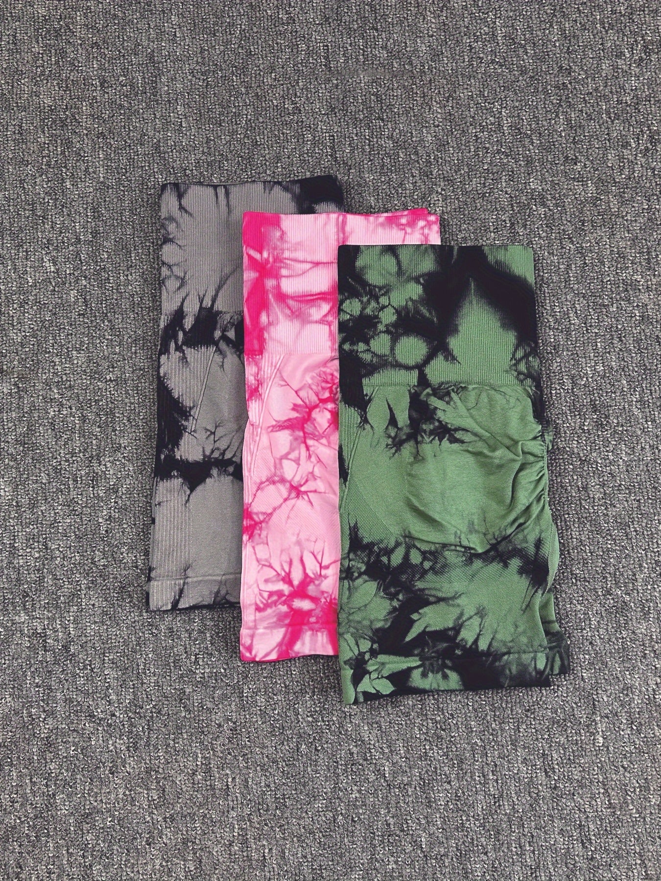 Tie Dye High Waist Hip Lifting Yoga Shorts Women's Activewear