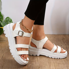 Women's Double Band Sports Sandals Ankle Strap Buckle Summer Sandals