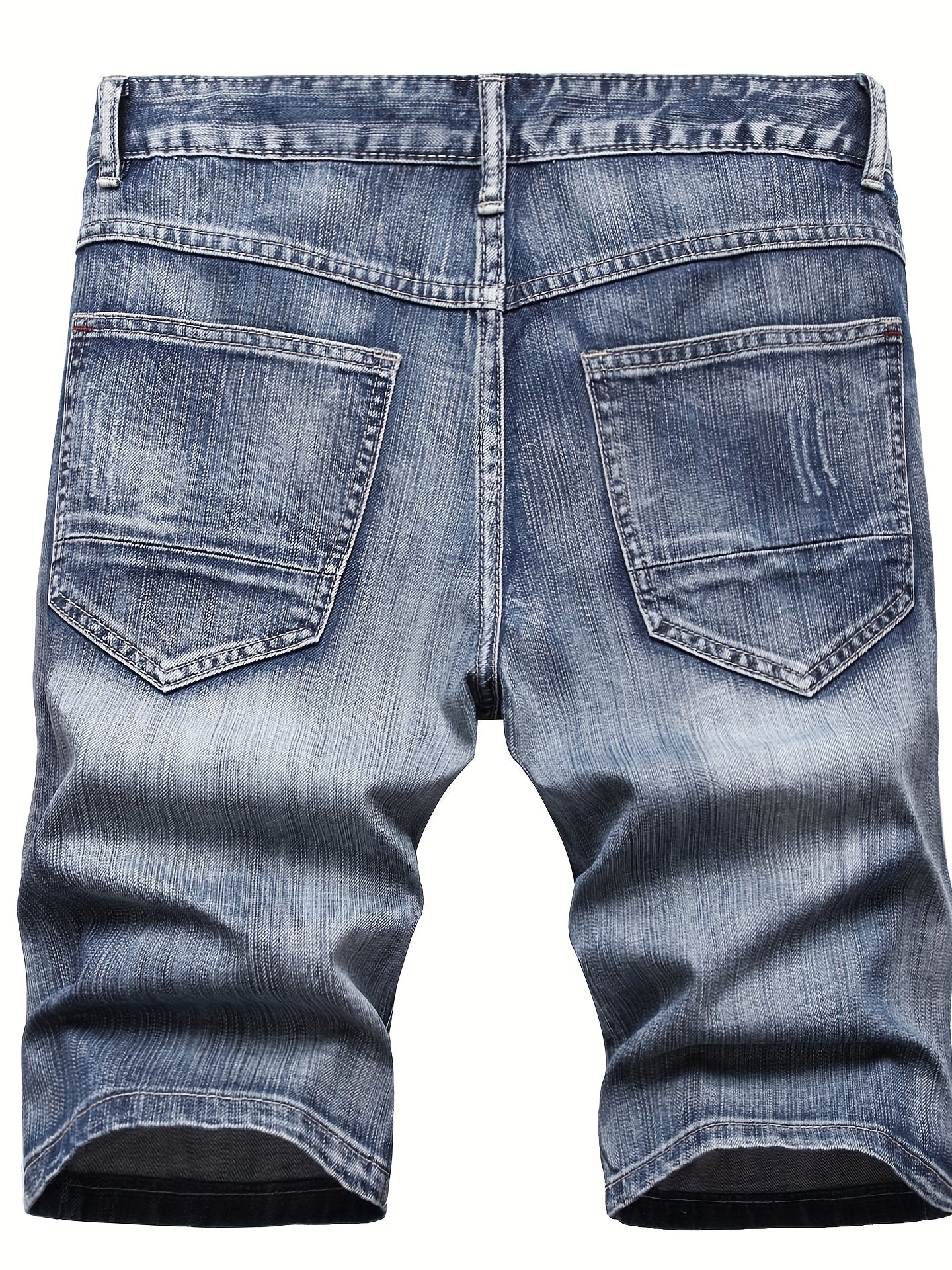 Men's Ripped Denim Shorts Street Style Casual Distressed Summer Shorts