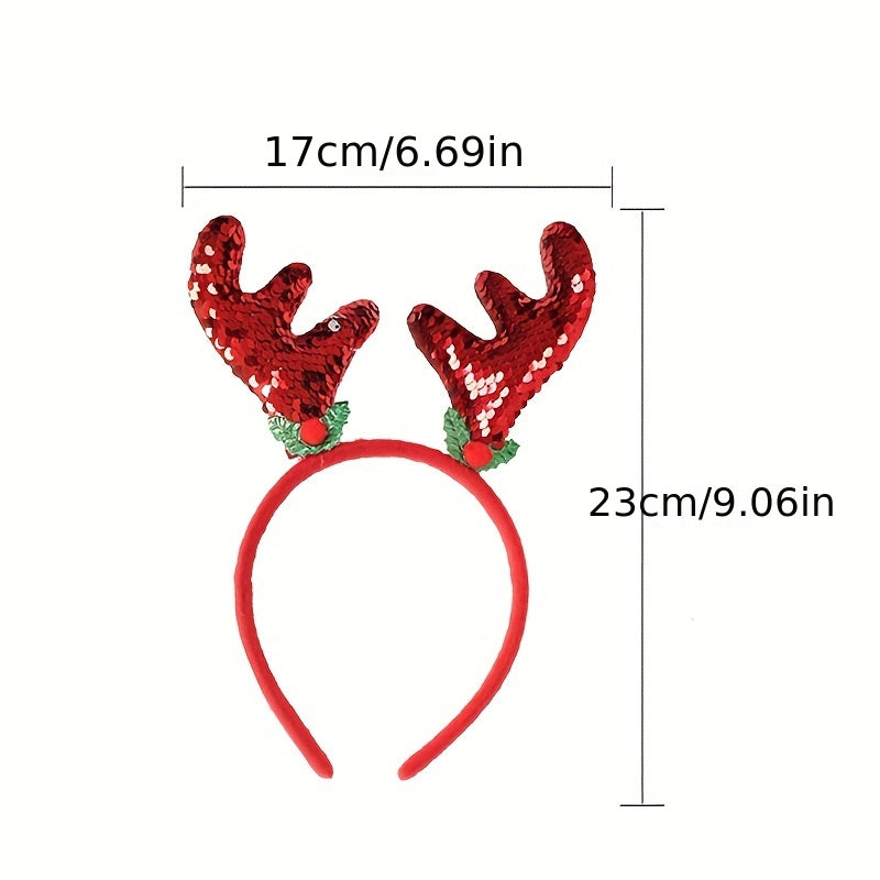 Christmas Headband Deer Antler Dress Up Kids Headwear