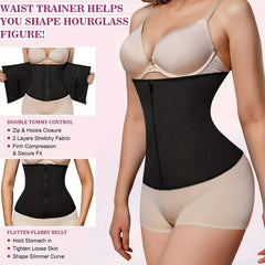 Tummy Control Waist Trainer Zipper Slimmer Belly Belt Underwear