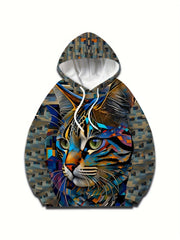 Men's 3D Print Hoodie Graphic Pullover for Autumn Winter