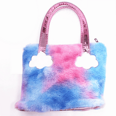 Plush Girls Wallet Reflective Cartoon Cloud Decoration