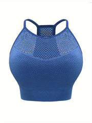 Plus Size Seamless Racer Back Bra with Removable Pads
