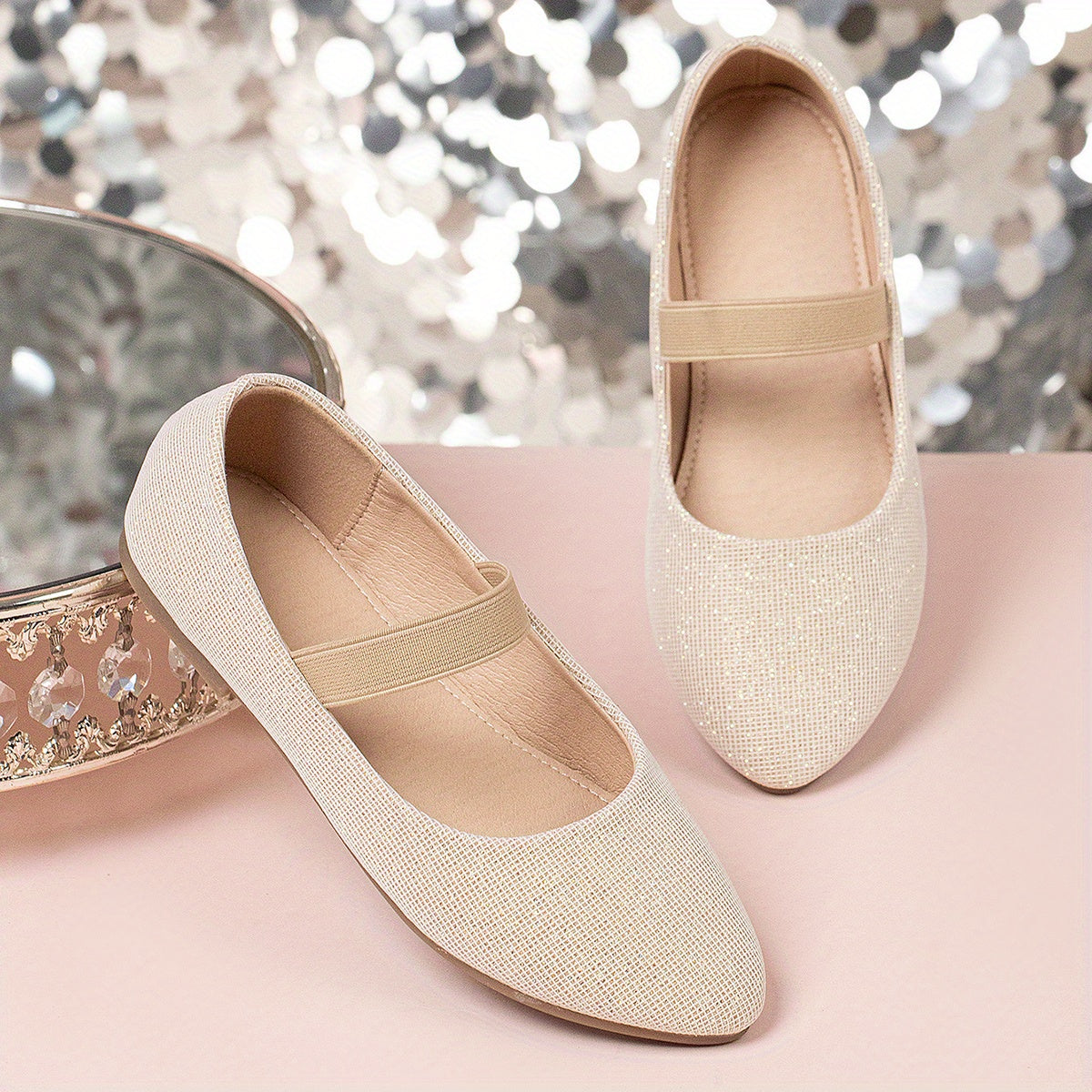 Kids Low Heels Dance Shoes Soft Sole Girls Dress Shoes