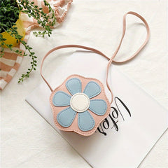 Kids Flower Crossbody Bag Mini Coin Purse for Girls