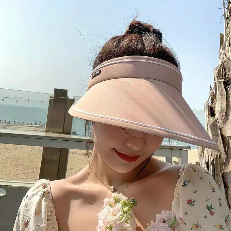 Wide Brim UV Protection Visor Hat for Women
