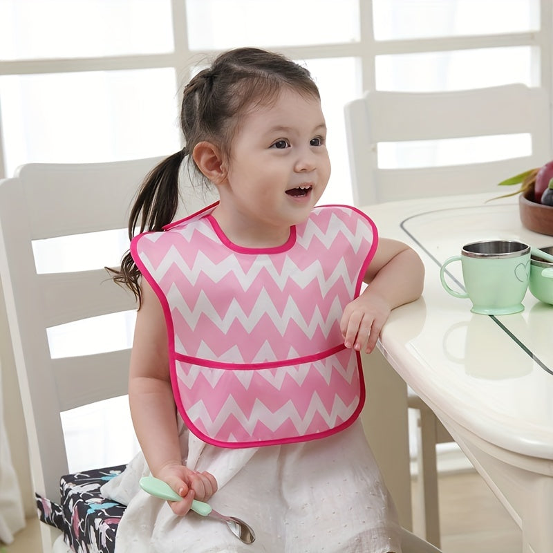 Baby Soft Bib Cartoon Printing Washable Bib Boys Girls Feeding Bib
