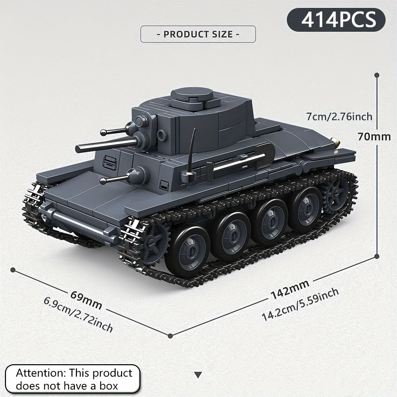 20th Century Classic Tank Building Block Armored Vehicle Educational Toy
