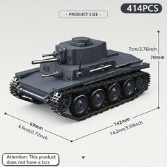 20th Century Classic Tank Building Block Armored Vehicle Educational Toy