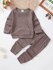Girls Long Sleeve Crew Neck Pullover & Sweatpants Set