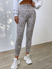 Leopard Print Sports Leggings High Waist Yoga Fitness Pants