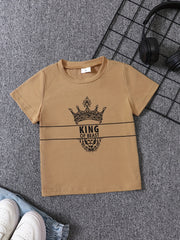 Cute Lion Head Printed Baby T-shirt