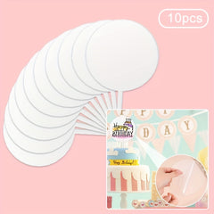 20Pcs DIY Acrylic Cake Toppers Blanks for Weddings Birthday Party