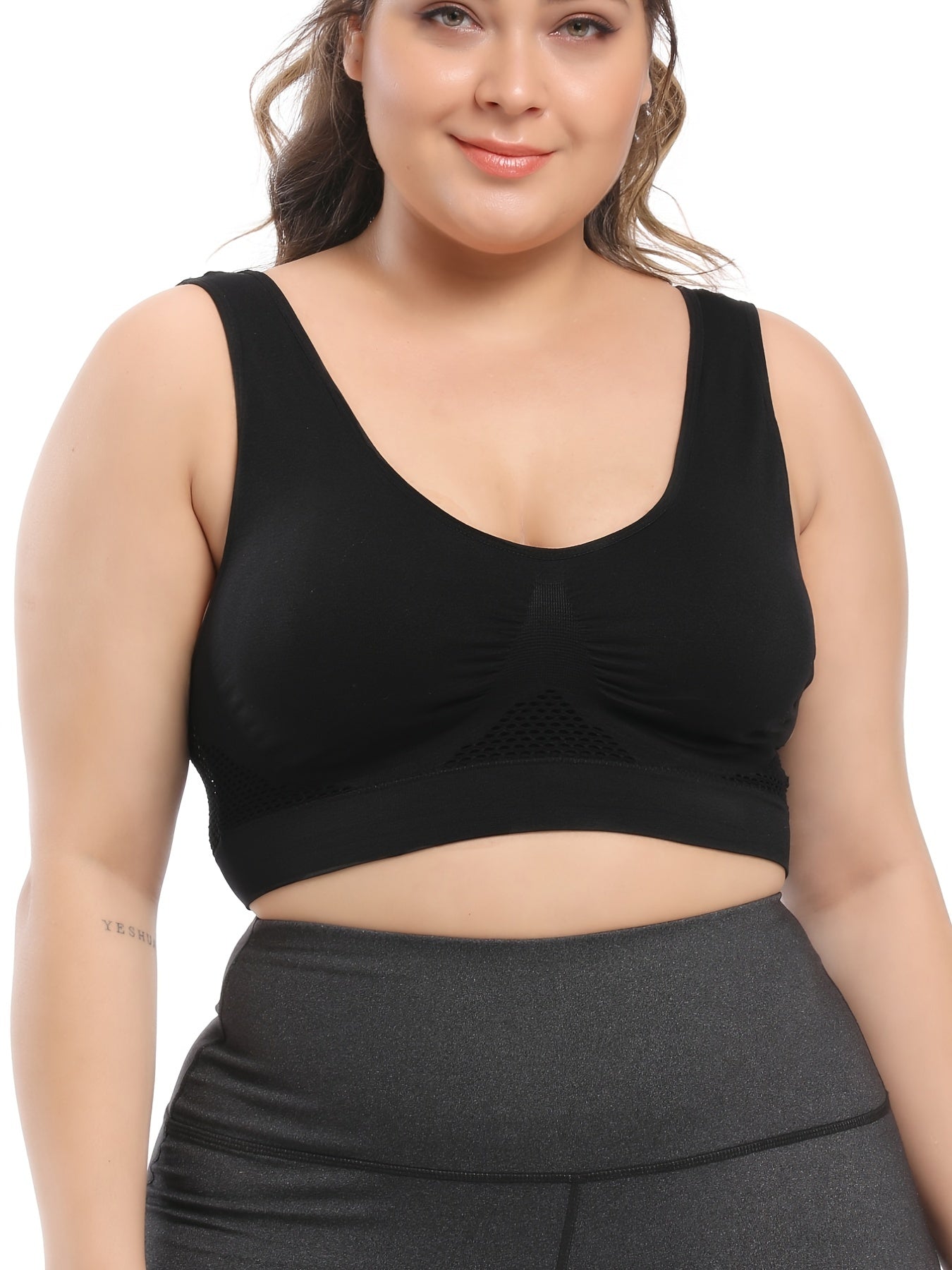 3 Pack Plus Size Casual Bras Set Breathable Sports Bra 3pcs Set