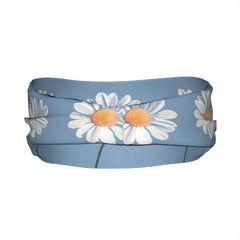 1pc daisy Sports Headband Sweat Wicking Stretchy & Breathable Polyester