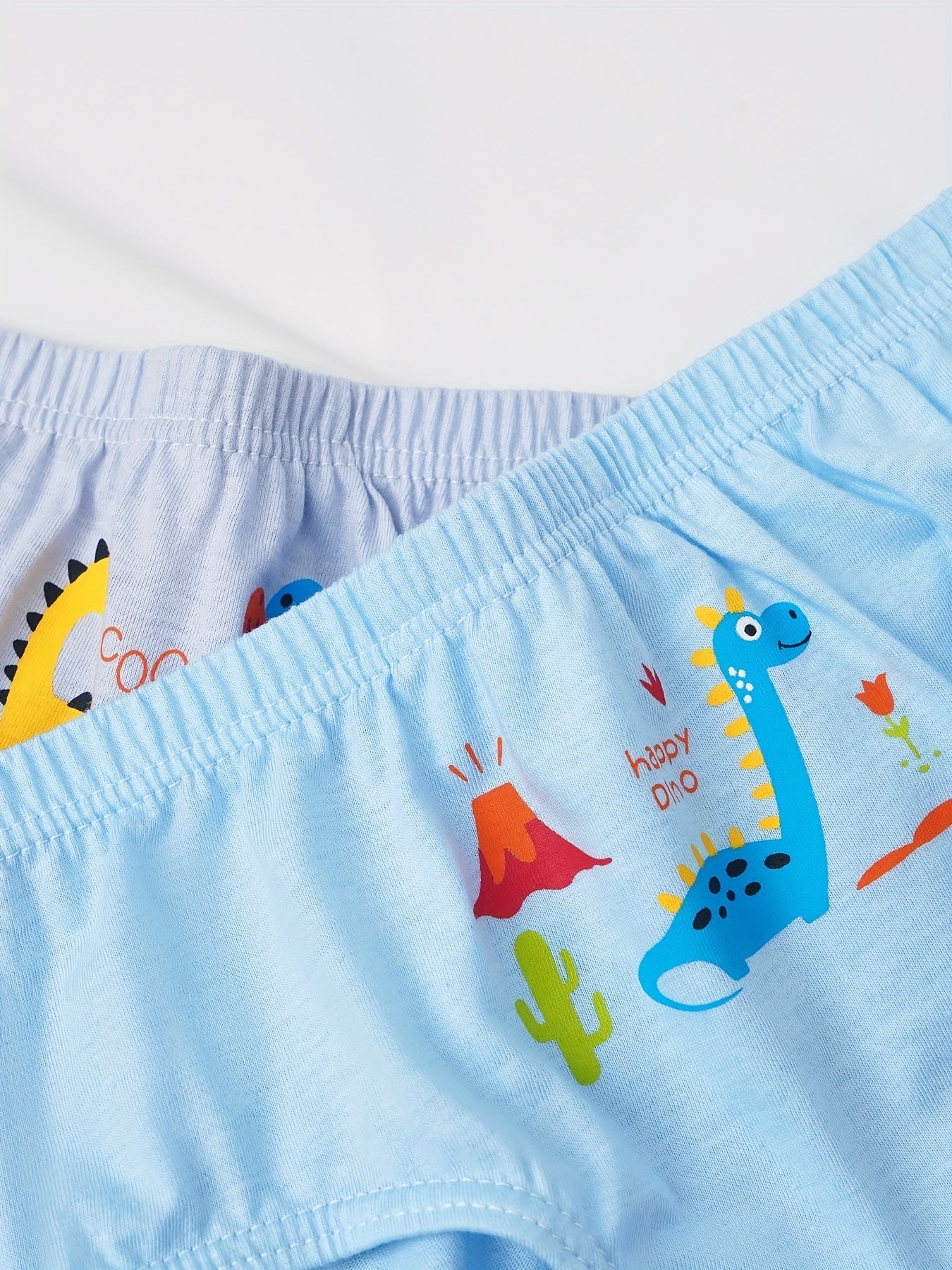 5pcs Boys Cartoon Dinosaurs Briefs Soft Comfortable Kids Clothes