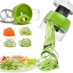 4in1 Veggie Spiralizer Manual Zucchini Noodle Maker Multifunctional