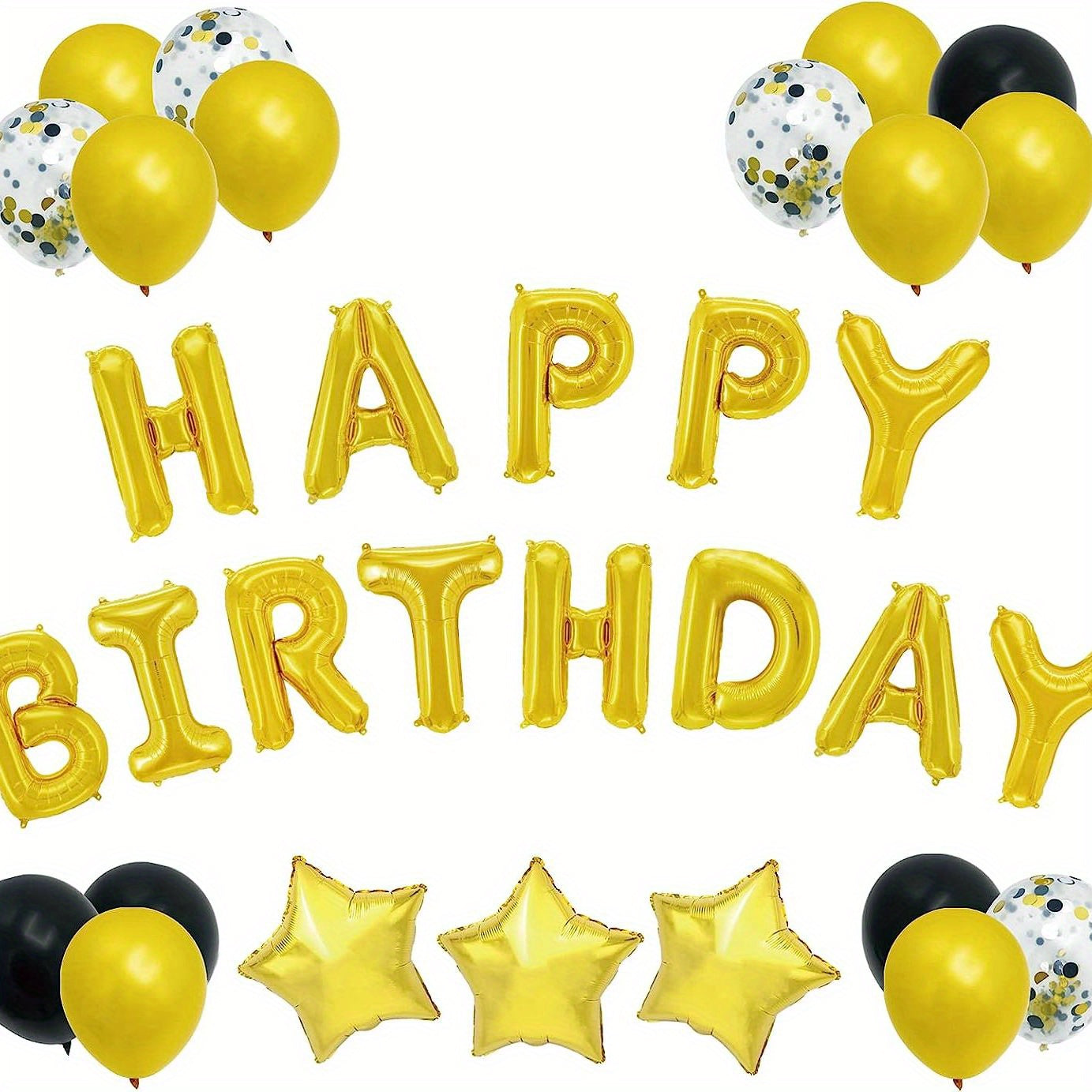 32pcs Birthday Decorations Balloons Set for Women and Girls Party