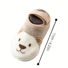 Baby Boys Cartoon Anti-Skid Floor Socks Soft Breathable Toddlers Socks