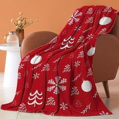 Christmas Flannel Throw Blanket Soft Cozy for Sofa Couch