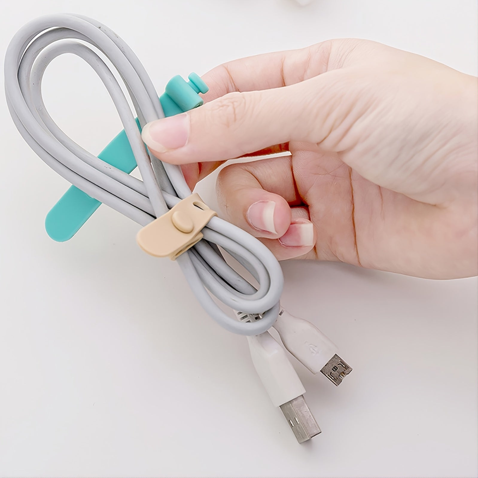 Desktop Cable Organizer Bags - Set of 4