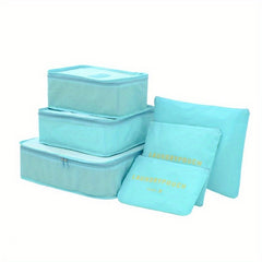 6pcs Set Travel Organizer Foldable Clothes Storage Bags
