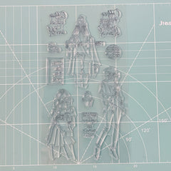 Girls Silicone Clear Transparent Stamp for Scrapbooking