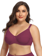 Sexy Bra Women's Full Cover Non Padded Underwire Bow Bra