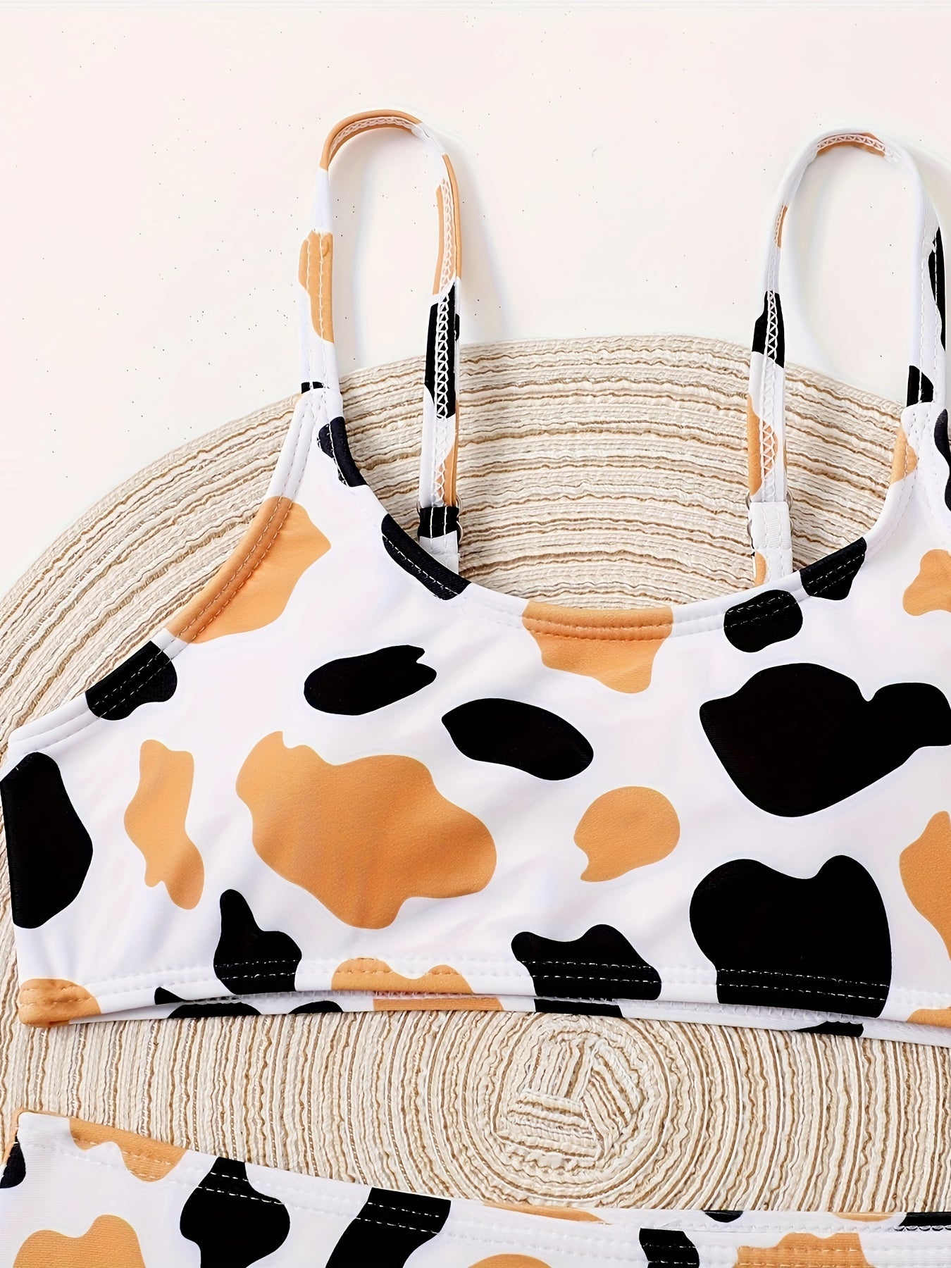 2PCS Leopard Print Swimsuit Sets for Girls