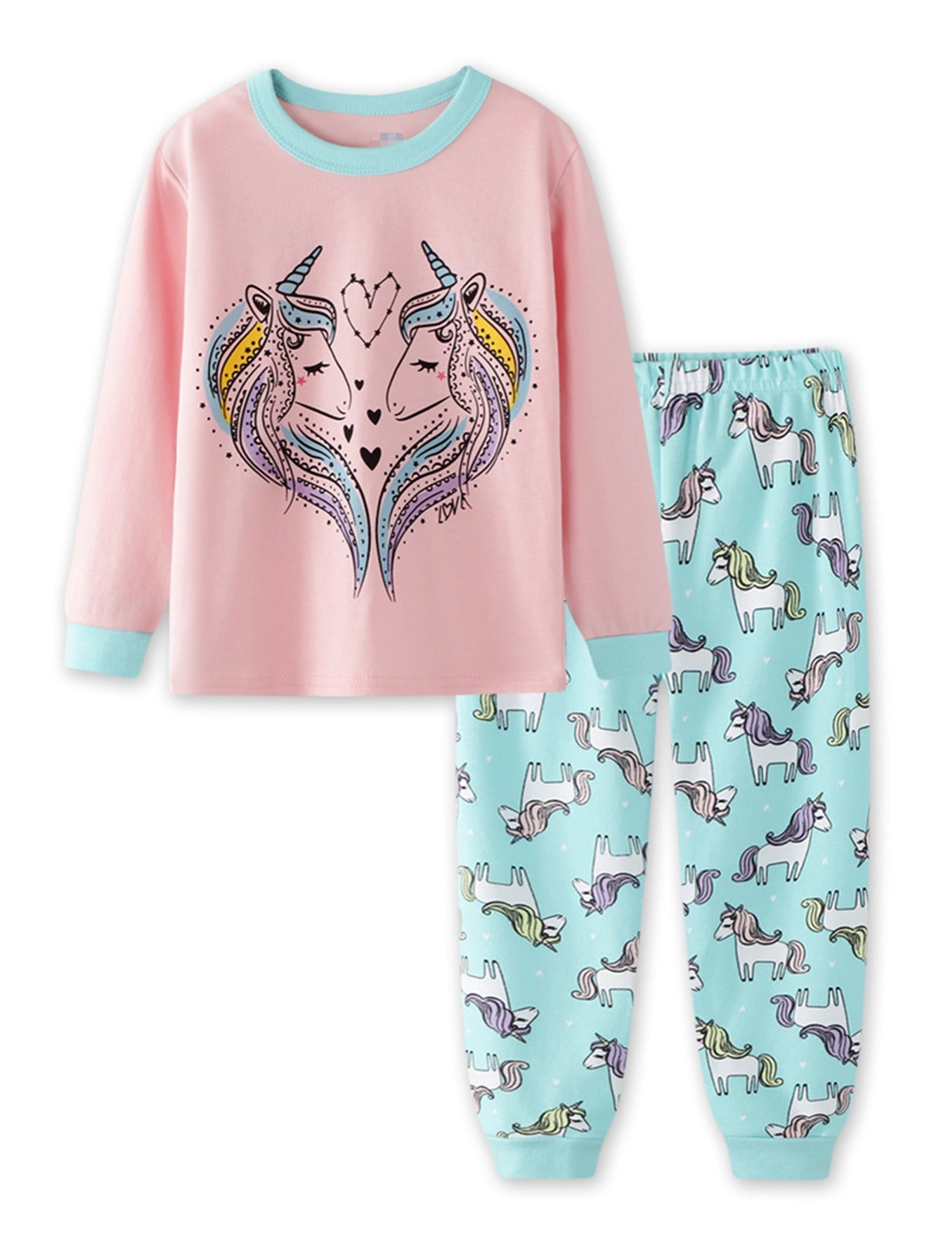 Toddler Girls' Unicorn Printed Pajamas Set