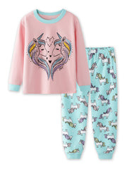 Toddler Girls' Unicorn Printed Pajamas Set