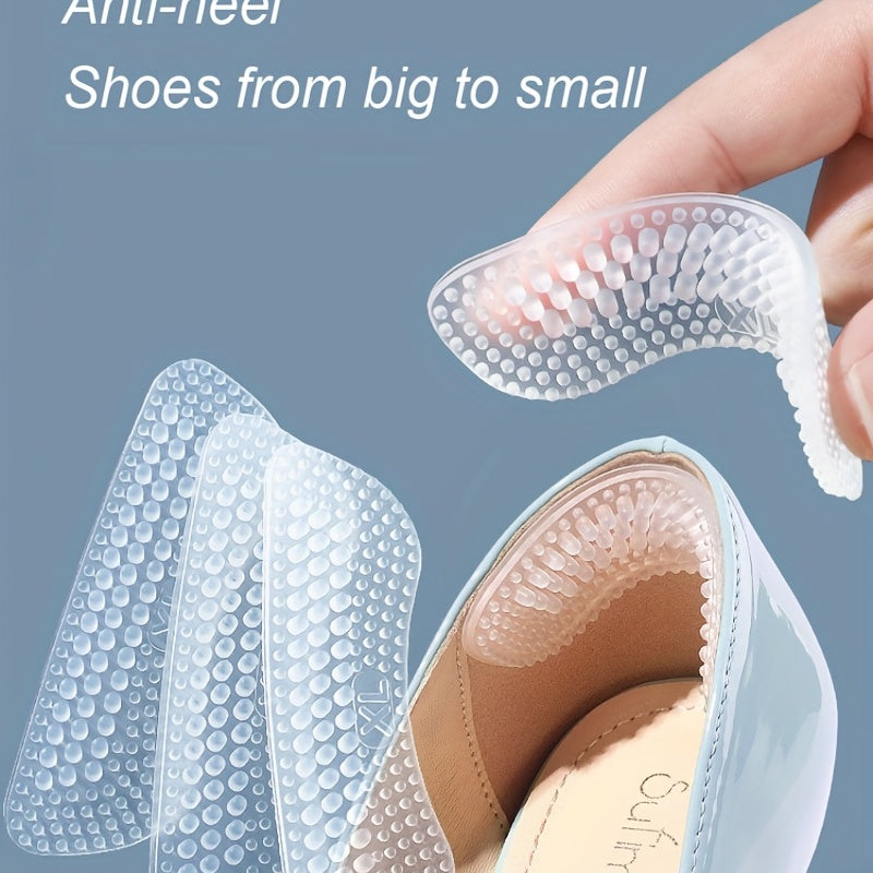 1 Pair Silicone Heel Stickers Heels Grips Non Slip Inserts Pads Foot Care