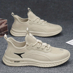 Men's Slip on Sneakers Odor Resistant Athletic Shoes with Shoelaces